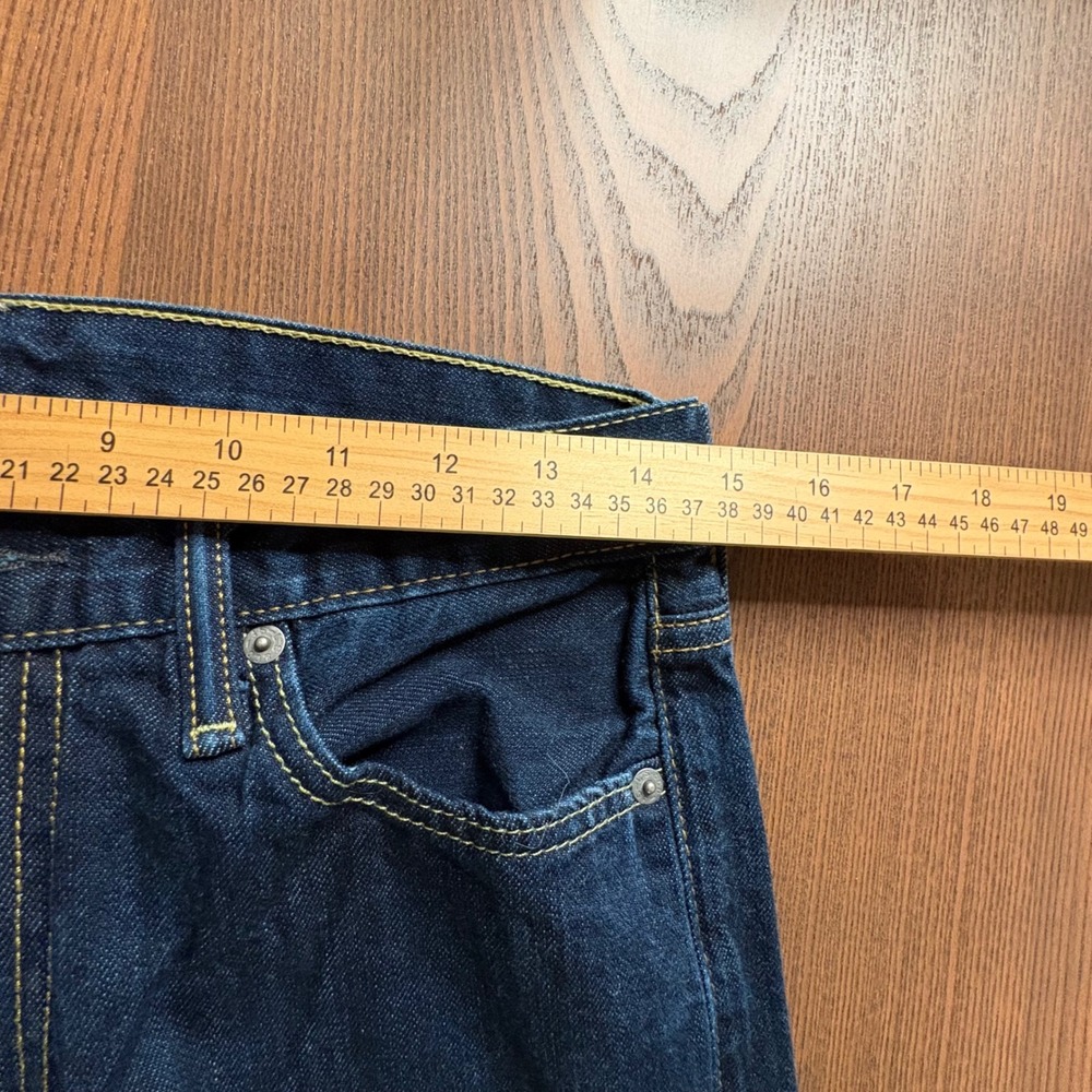 Levi's 513 Slim Straight Jeans Mens 30x30 Dark Blue Excellent Indigo Denim - Picture 2 of 10